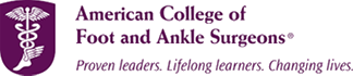 Logo Recognizing Joel D Foster DPM PC's affiliation with American College of Foot and Ankle Surgeons